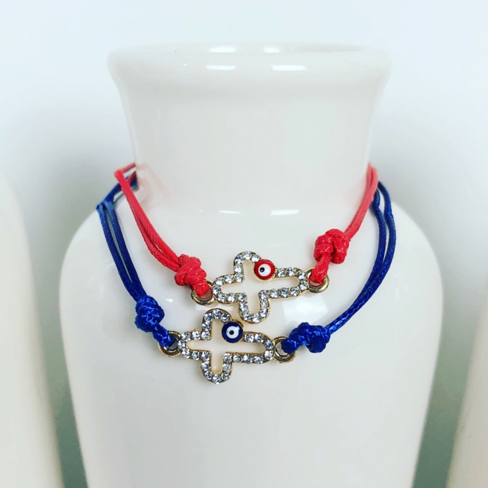 EVIL EYE | Cross Adjustable Bracelets